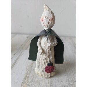 Transpac vintage ghost witch ladybug statue cap figurine Halloween decor